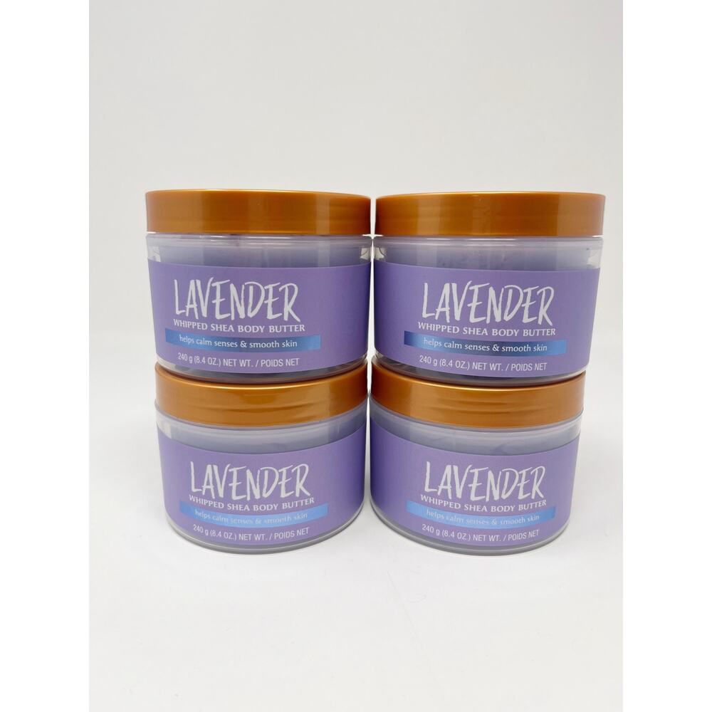 4x TREE HUT Lavender Whipped Shea Body Butter 8.4oz NEW Vanilla Calming